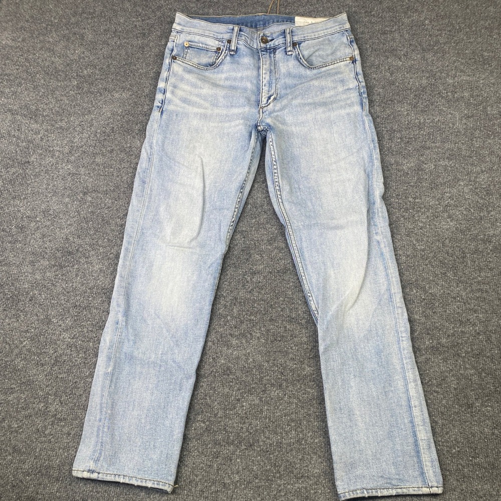Rag & Bone Fit 2 Slim Light Wash Blue Denim Jeans 31x32 Mens